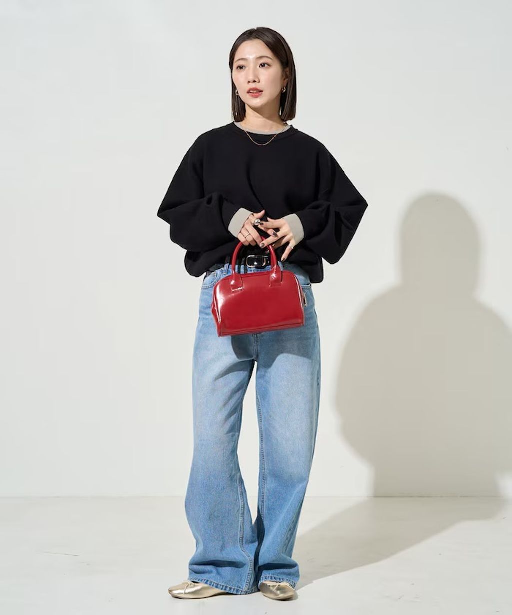 FREAKS STORE oversize輕盈保暖假兩件針織大學T_18