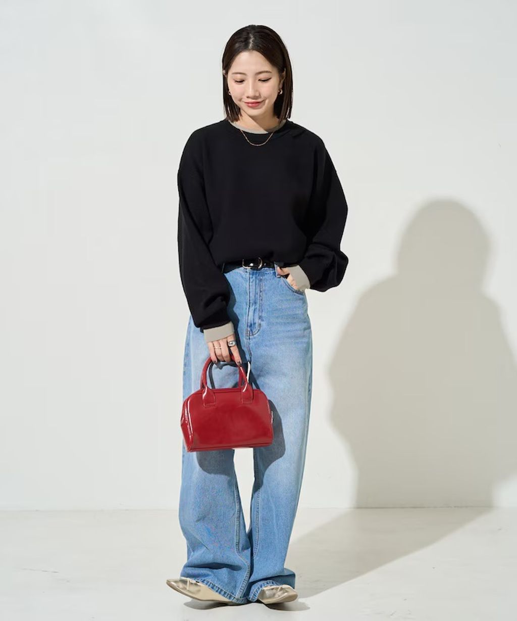 FREAKS STORE oversize輕盈保暖假兩件針織大學T_17