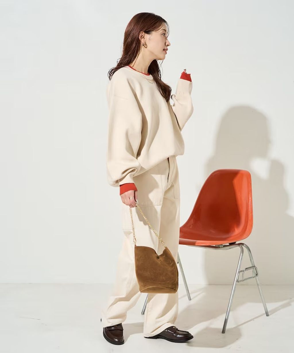 FREAKS STORE oversize輕盈保暖假兩件針織大學T_12