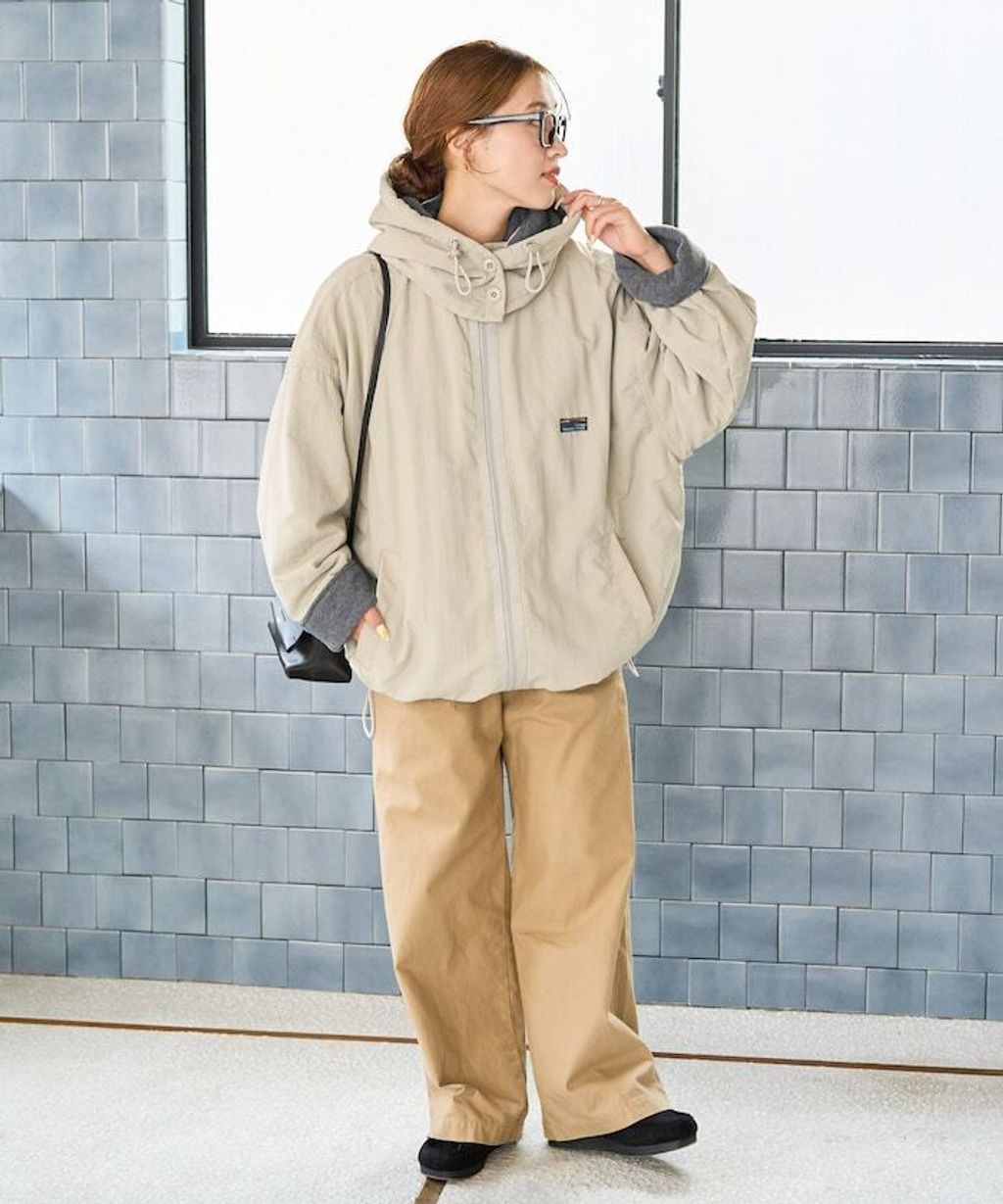 FREAKS STORE OUTDOORS可拆式帽子雙面兩穿裏刷毛外套(女款)_7