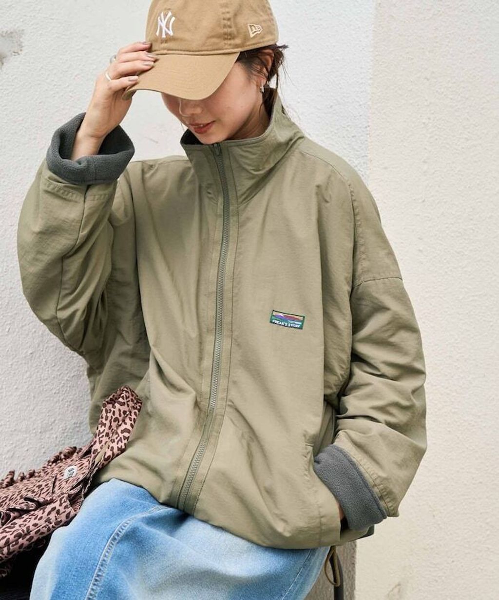 FREAKS STORE OUTDOORS可拆式帽子雙面兩穿裏刷毛外套(女款)_55