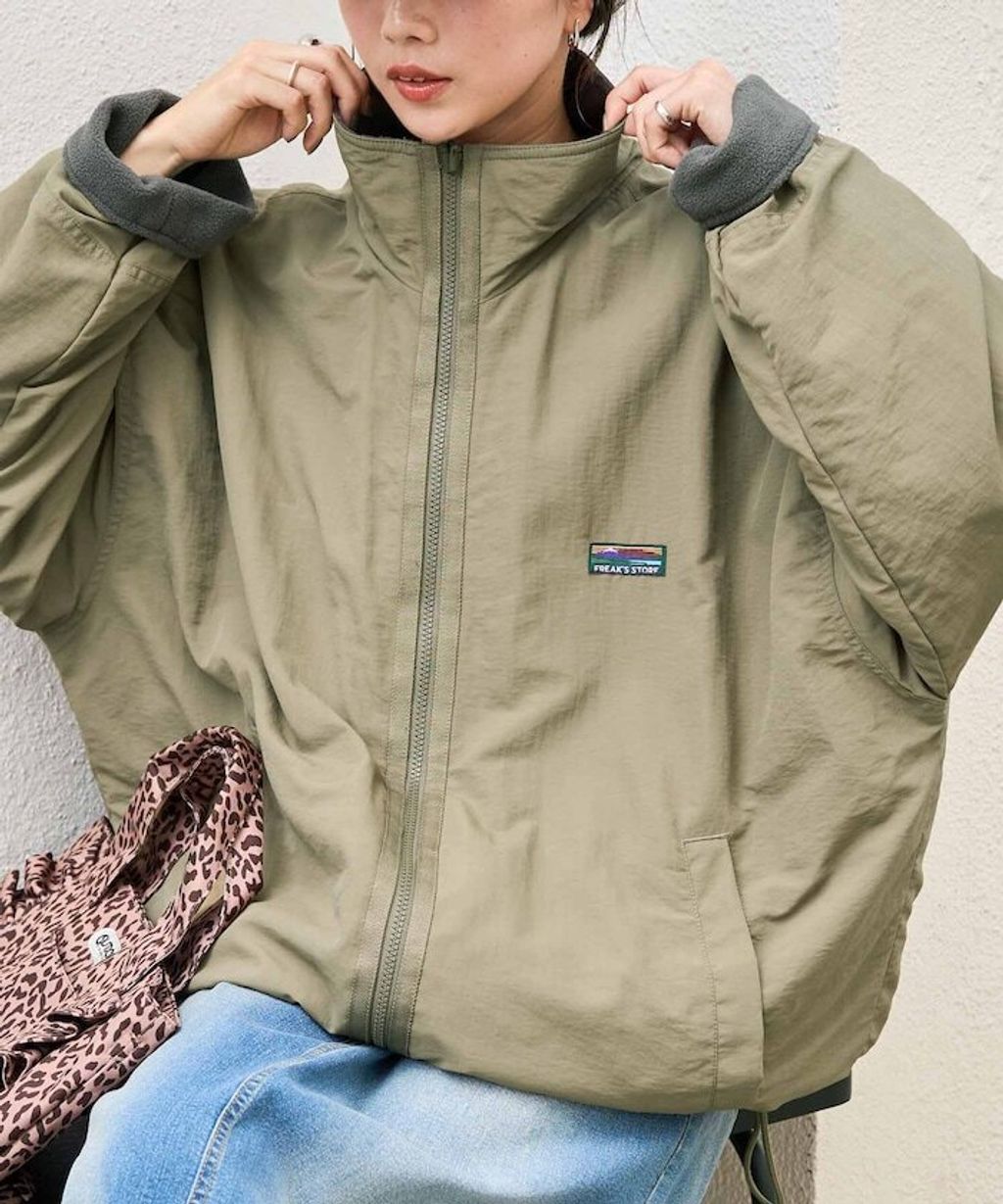 FREAKS STORE OUTDOORS可拆式帽子雙面兩穿裏刷毛外套(女款)_56