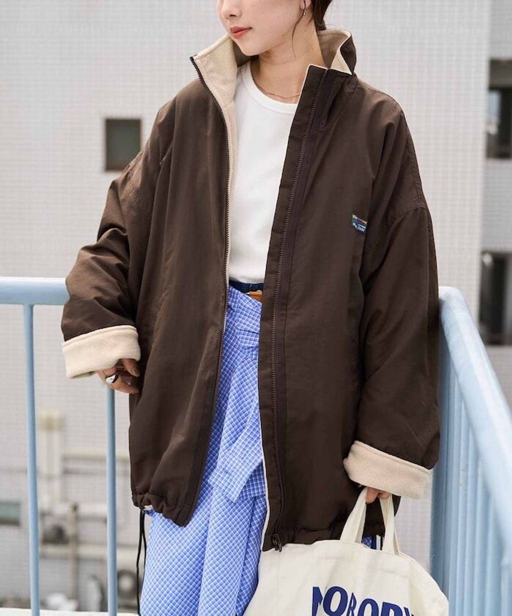 FREAKS STORE OUTDOORS可拆式帽子雙面兩穿裏刷毛外套(女款)_39