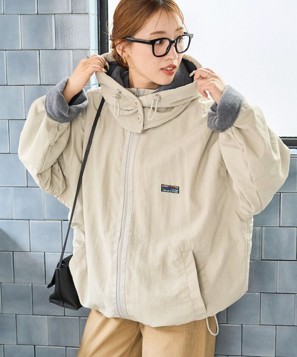 FREAKS STORE OUTDOORS可拆式帽子雙面兩穿裏刷毛外套(女款)_11