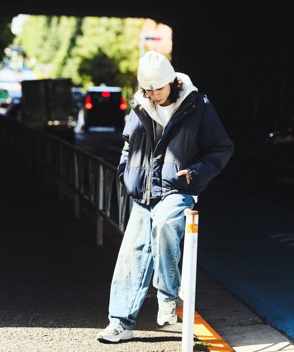 NAUTICA 類皮革×尼龍雙面兩穿鋪棉外套_10