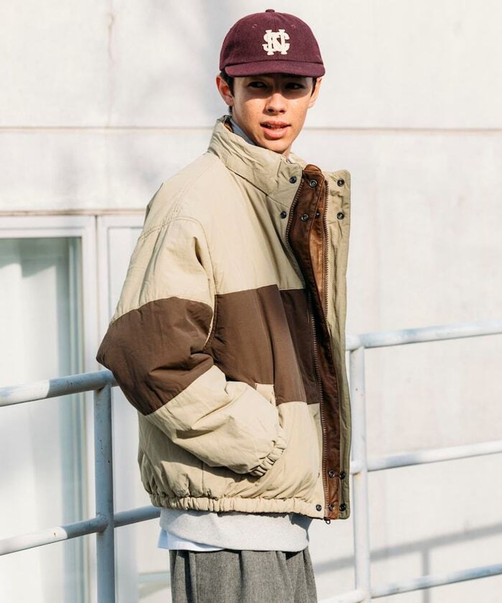 NAUTICA 類皮革×尼龍雙面兩穿鋪棉外套_47