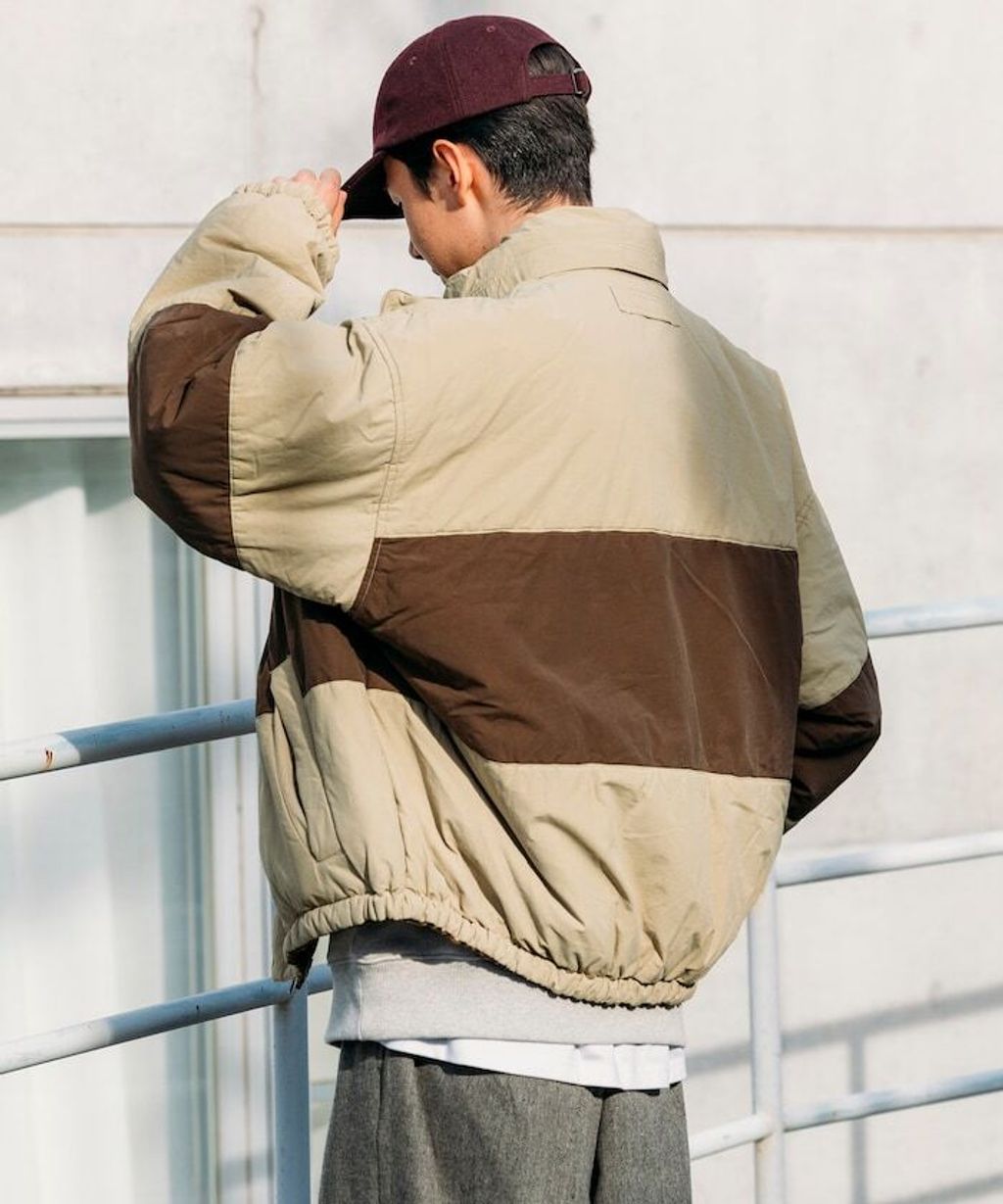 NAUTICA 類皮革×尼龍雙面兩穿鋪棉外套_46
