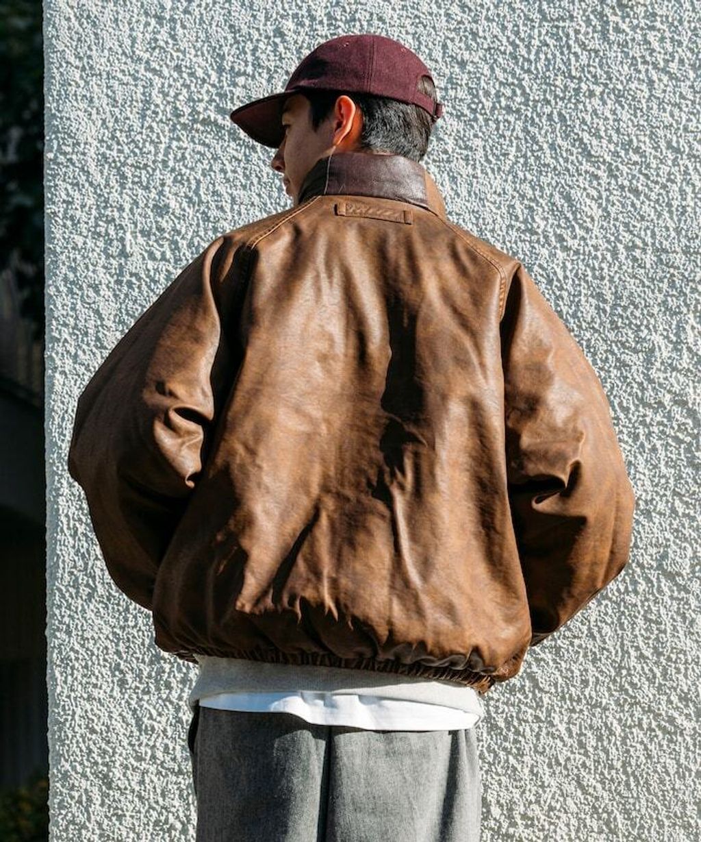 NAUTICA 類皮革×尼龍雙面兩穿鋪棉外套_52