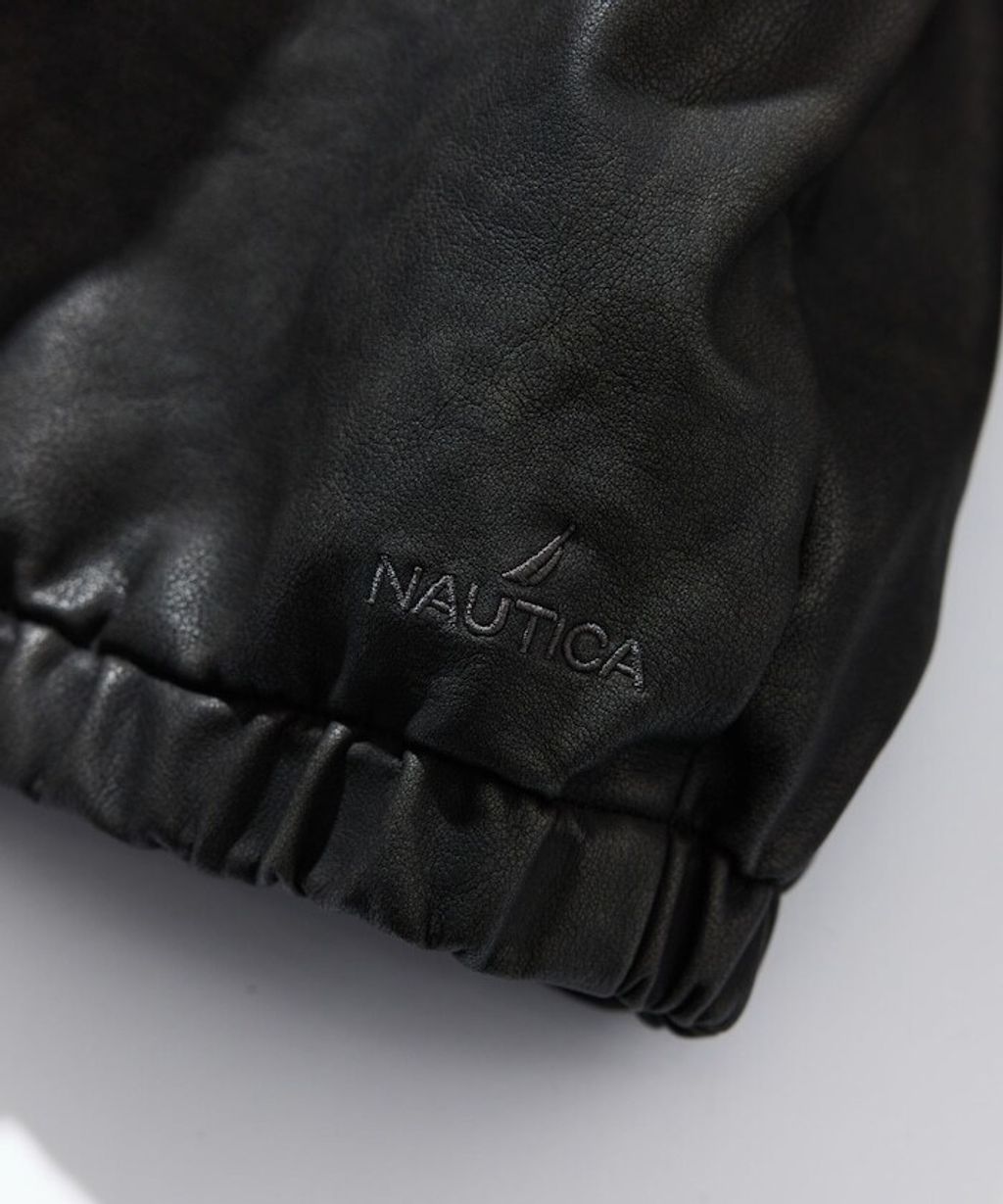 NAUTICA 類皮革×尼龍雙面兩穿鋪棉外套_38