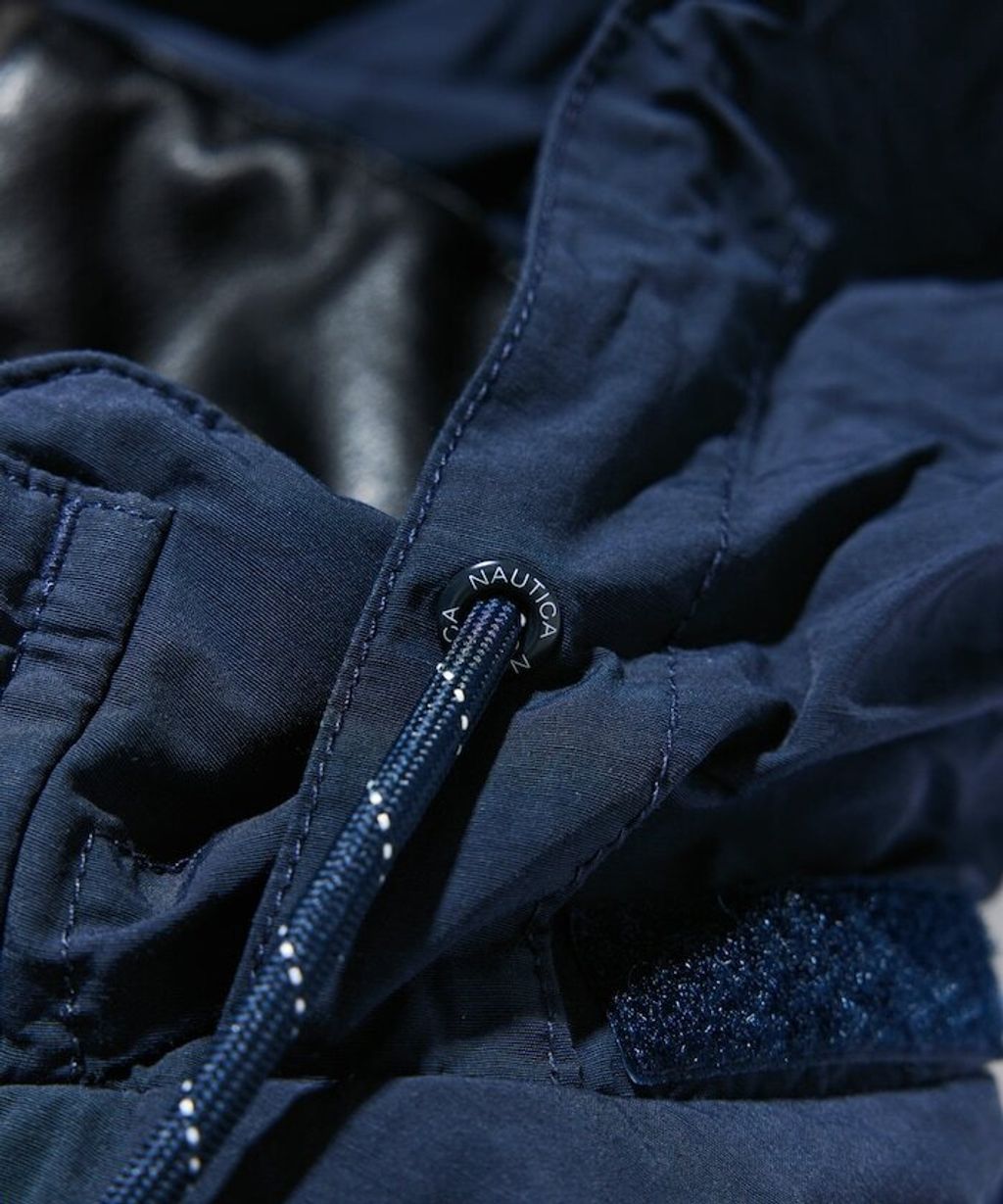 NAUTICA 類皮革×尼龍雙面兩穿鋪棉外套_40