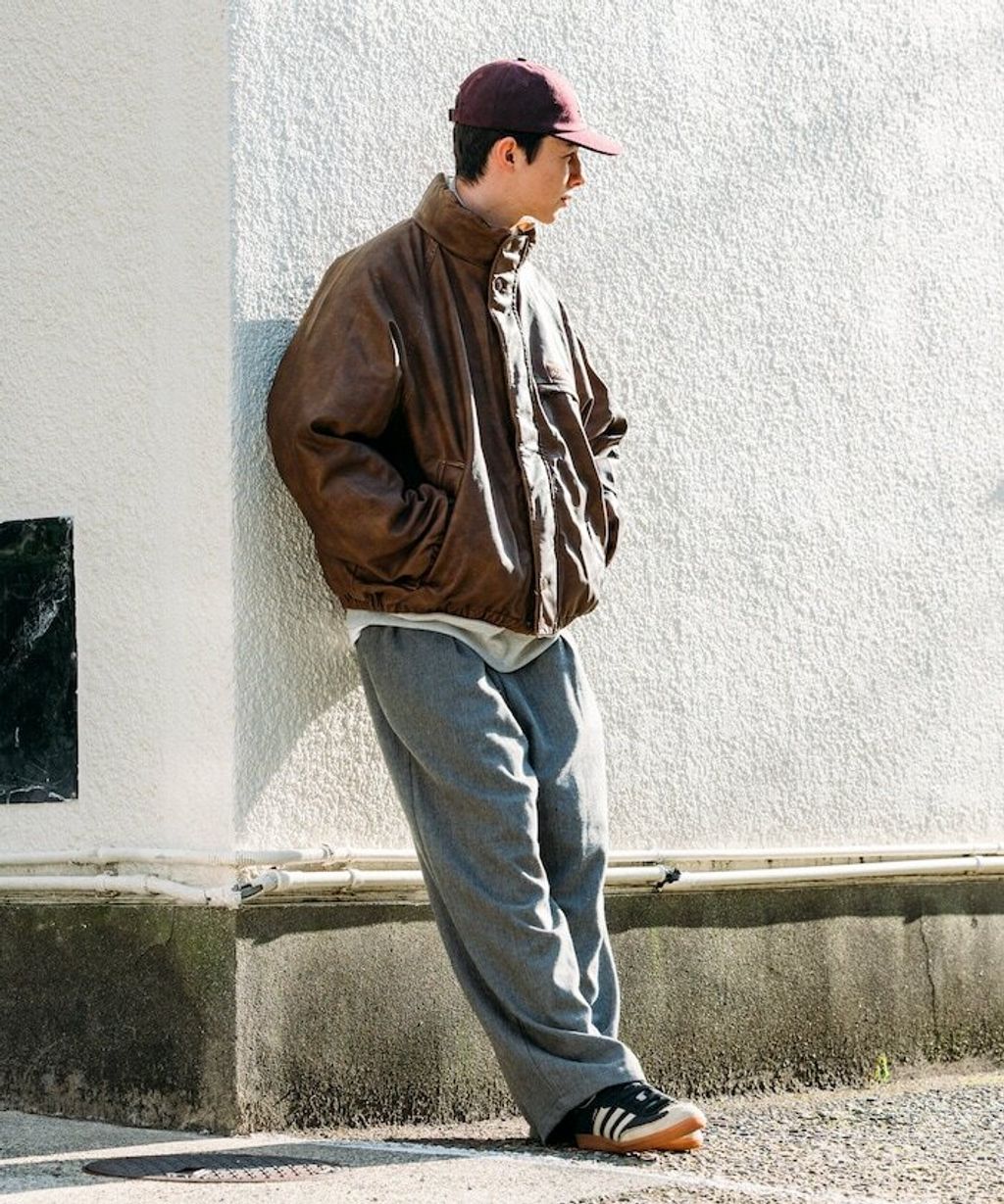 NAUTICA 類皮革×尼龍雙面兩穿鋪棉外套_49