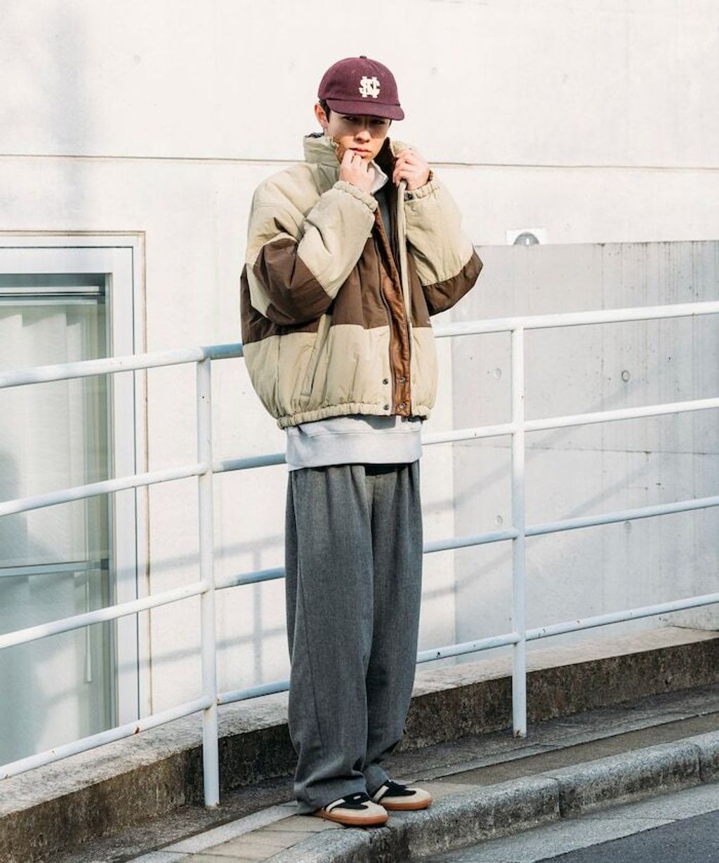 NAUTICA 類皮革×尼龍雙面兩穿鋪棉外套_43