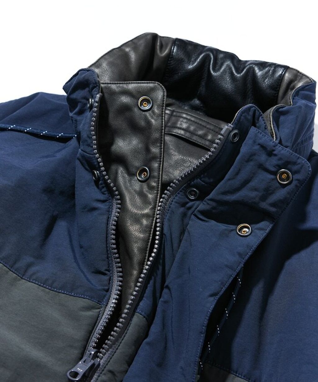NAUTICA 類皮革×尼龍雙面兩穿鋪棉外套_26