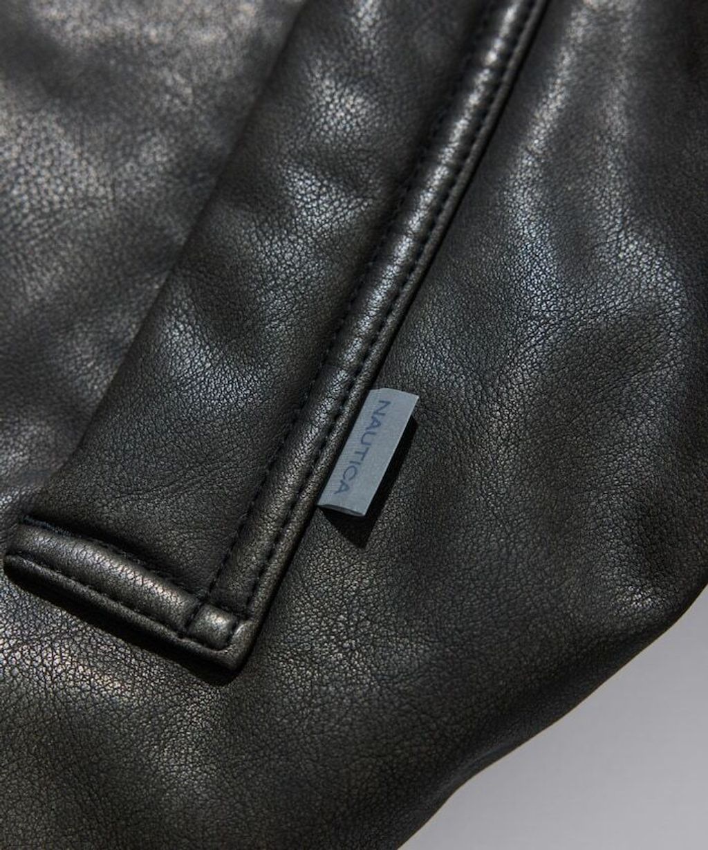 NAUTICA 類皮革×尼龍雙面兩穿鋪棉外套_33