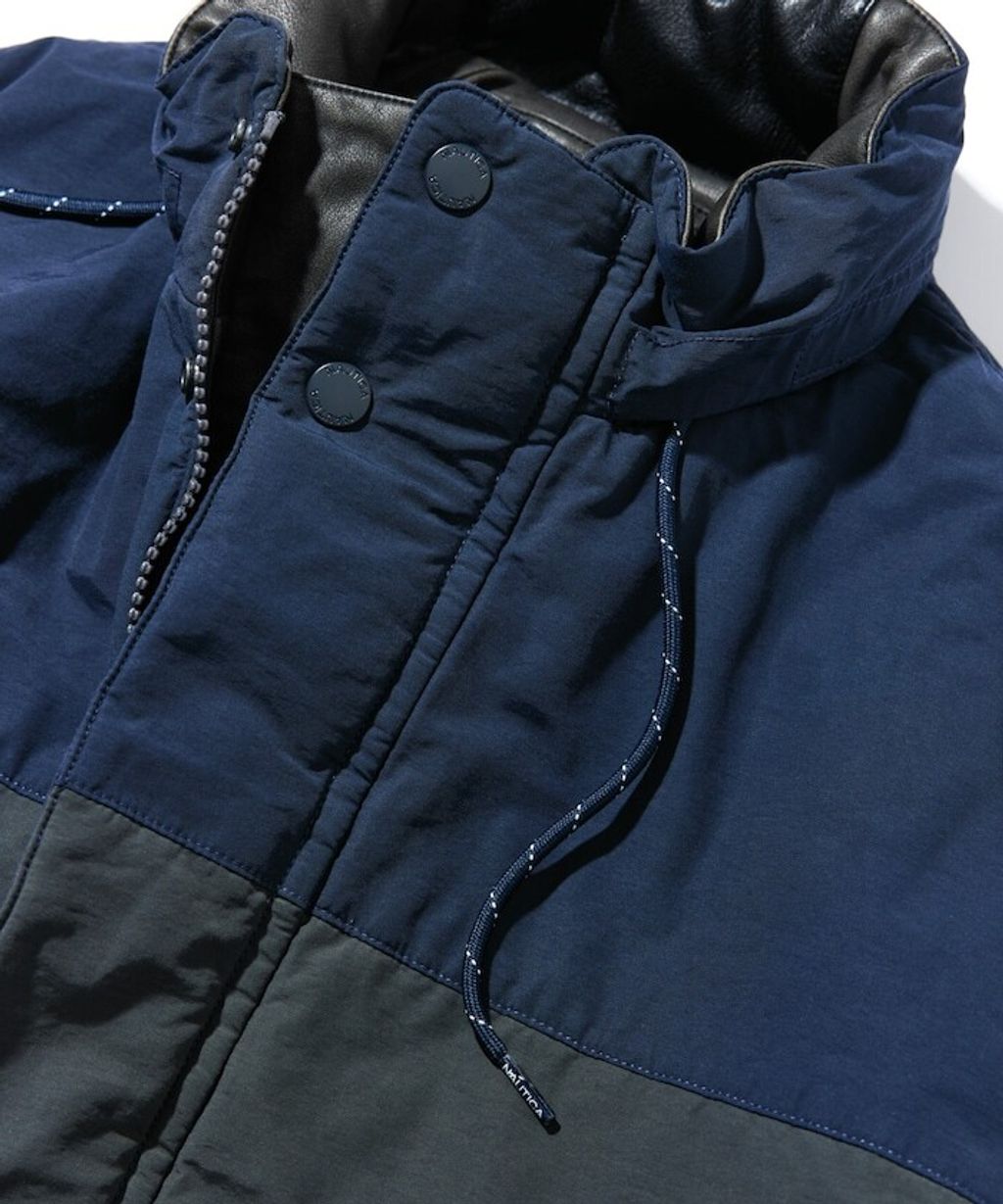 NAUTICA 類皮革×尼龍雙面兩穿鋪棉外套_24