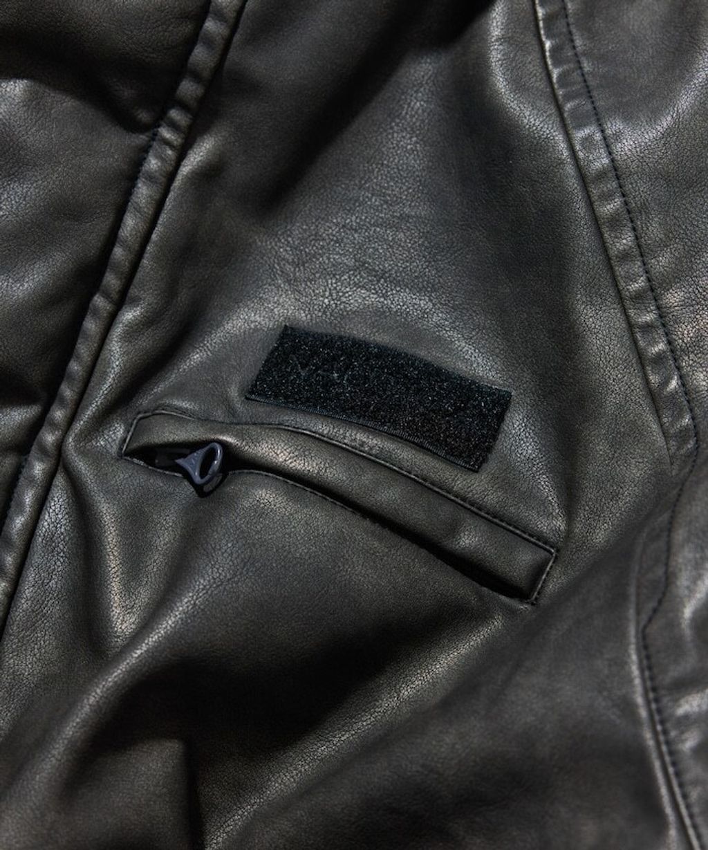 NAUTICA 類皮革×尼龍雙面兩穿鋪棉外套_32