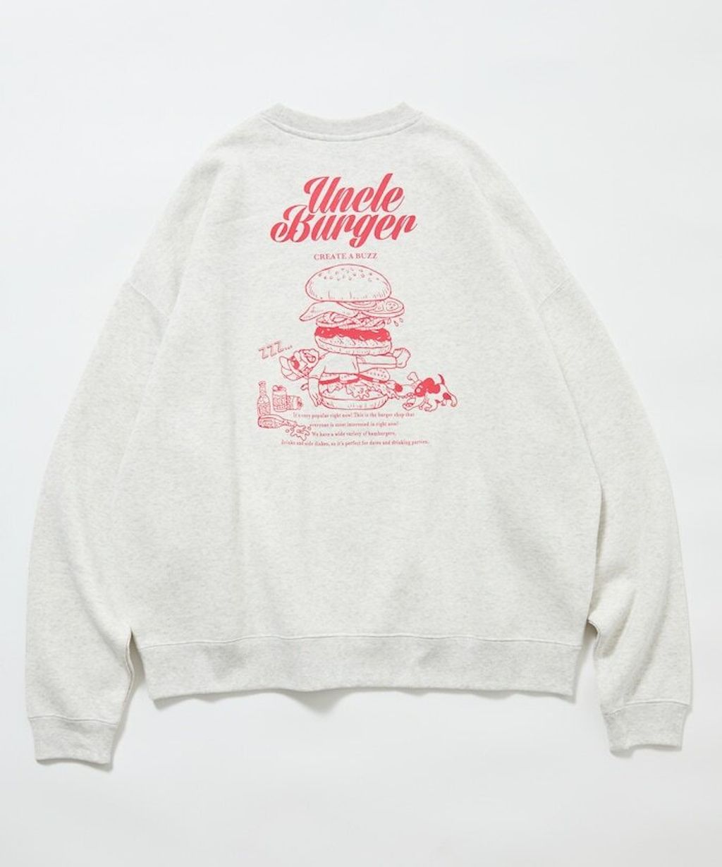 FREAKS STORE Uncle Burger美式刷毛大學T_6