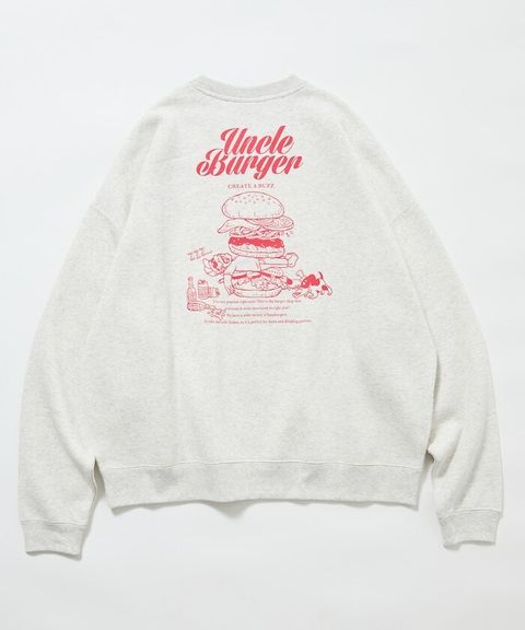 FREAKS STORE Uncle Burger美式刷毛大學T_6