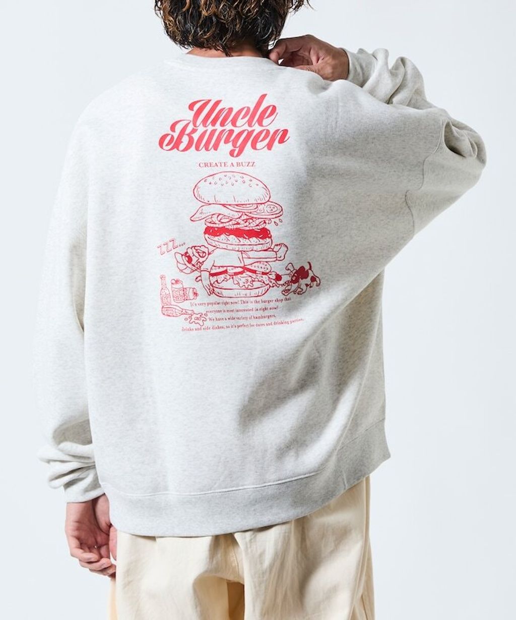 FREAKS STORE Uncle Burger美式刷毛大學T_26