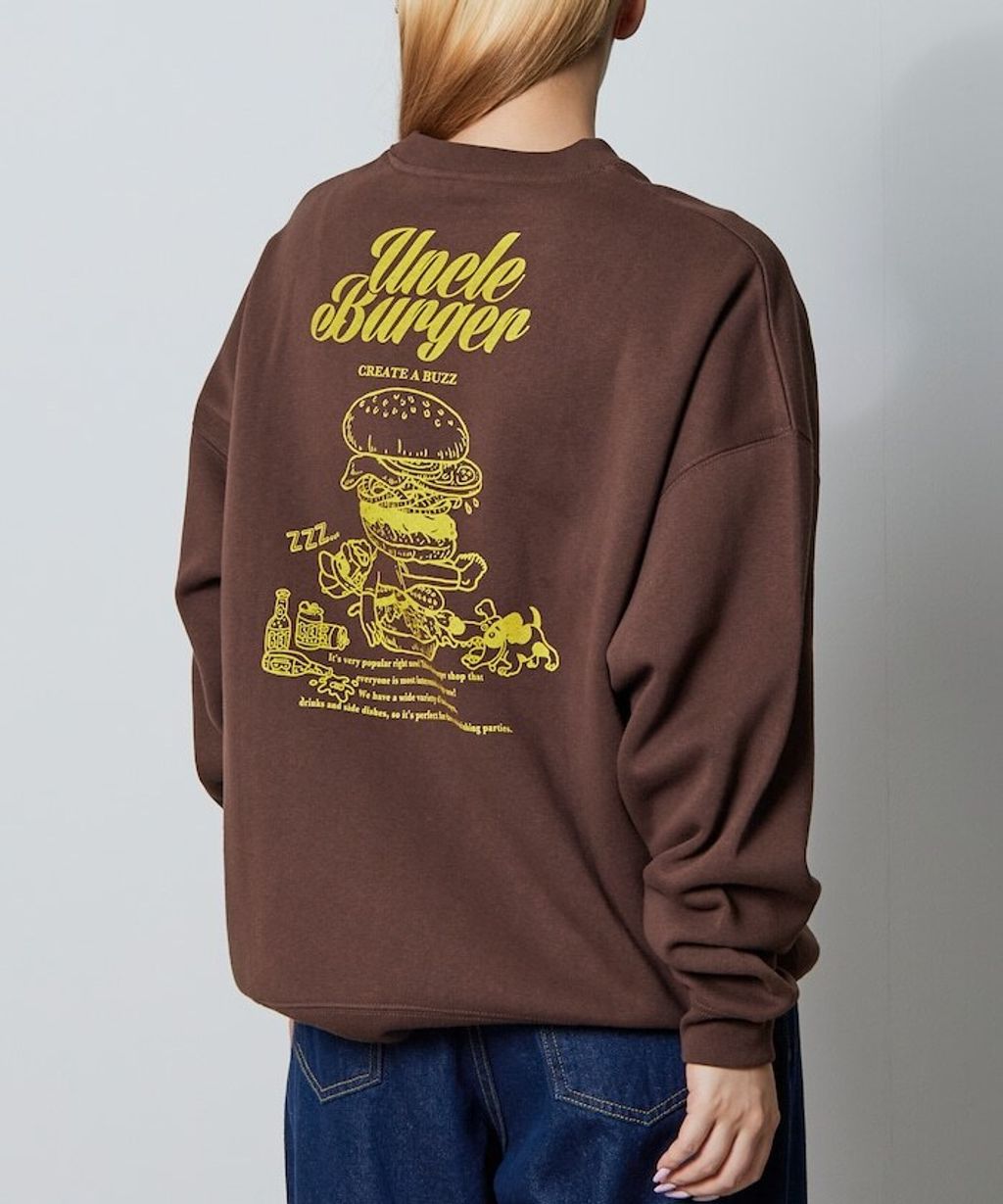 FREAKS STORE Uncle Burger美式刷毛大學T_32