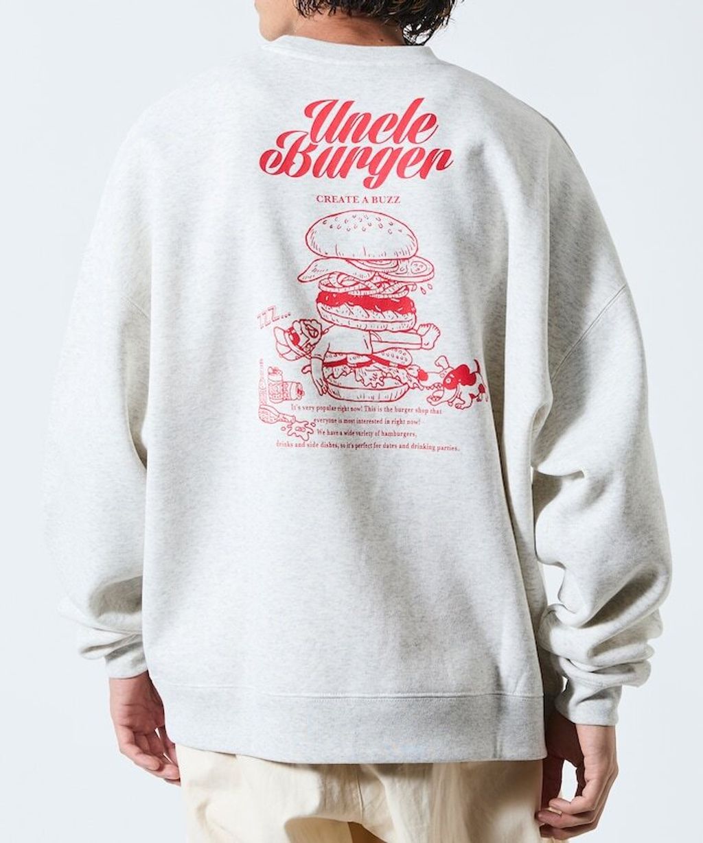 FREAKS STORE Uncle Burger美式刷毛大學T_27