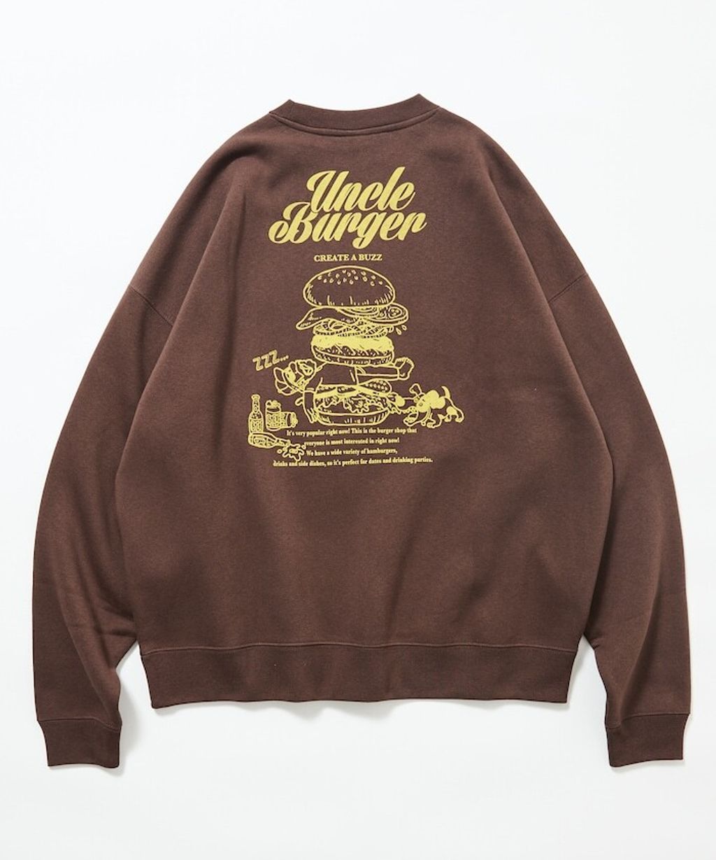 FREAKS STORE Uncle Burger美式刷毛大學T_18