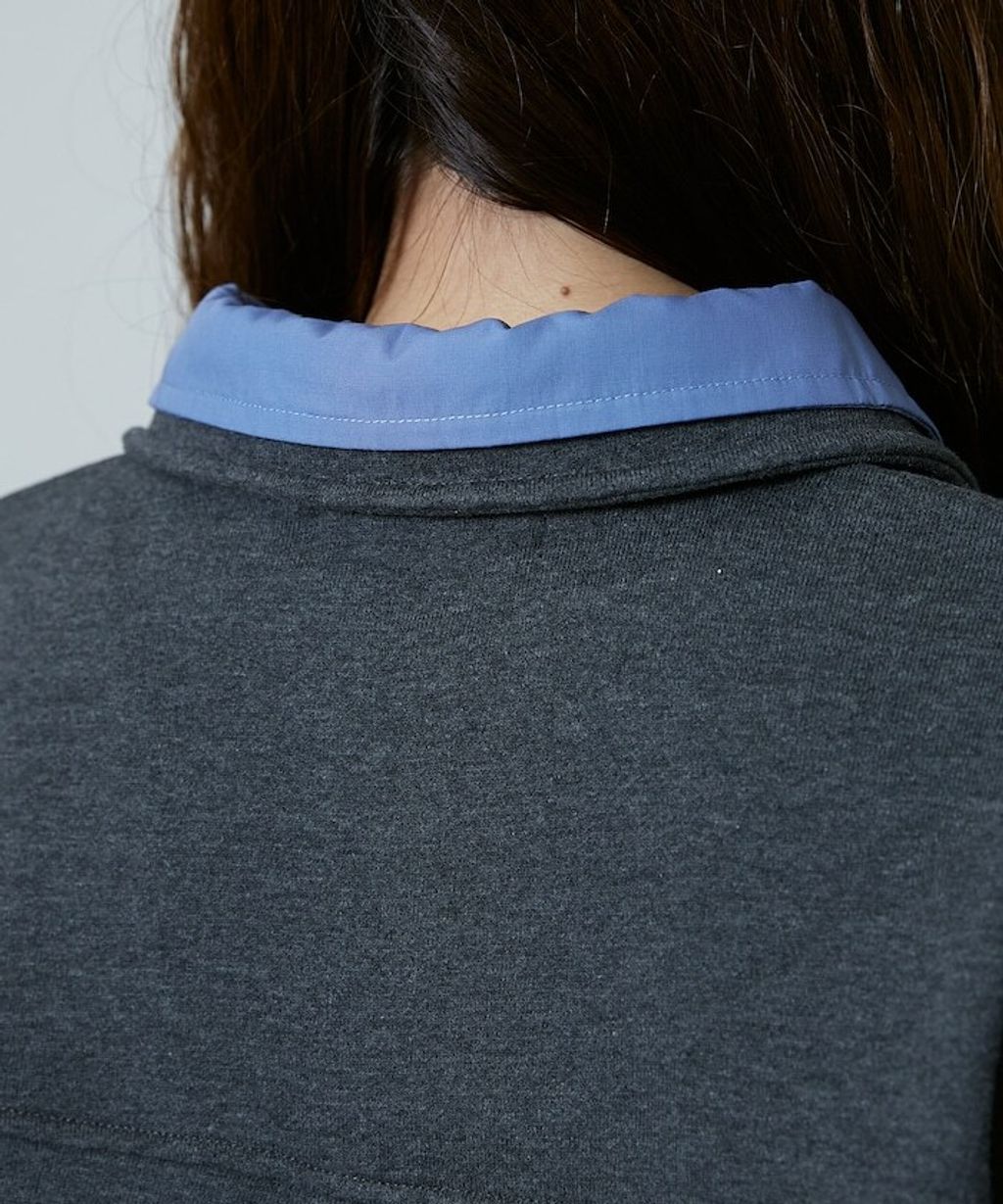 FREAKS STORE 假兩件寬鬆版型襯衫領POLO衫_38