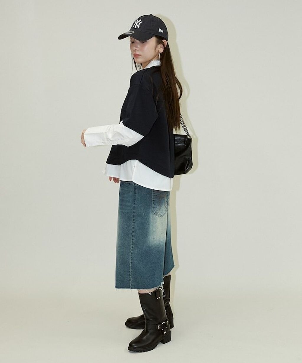 FREAKS STORE 假兩件寬鬆版型襯衫領POLO衫_29