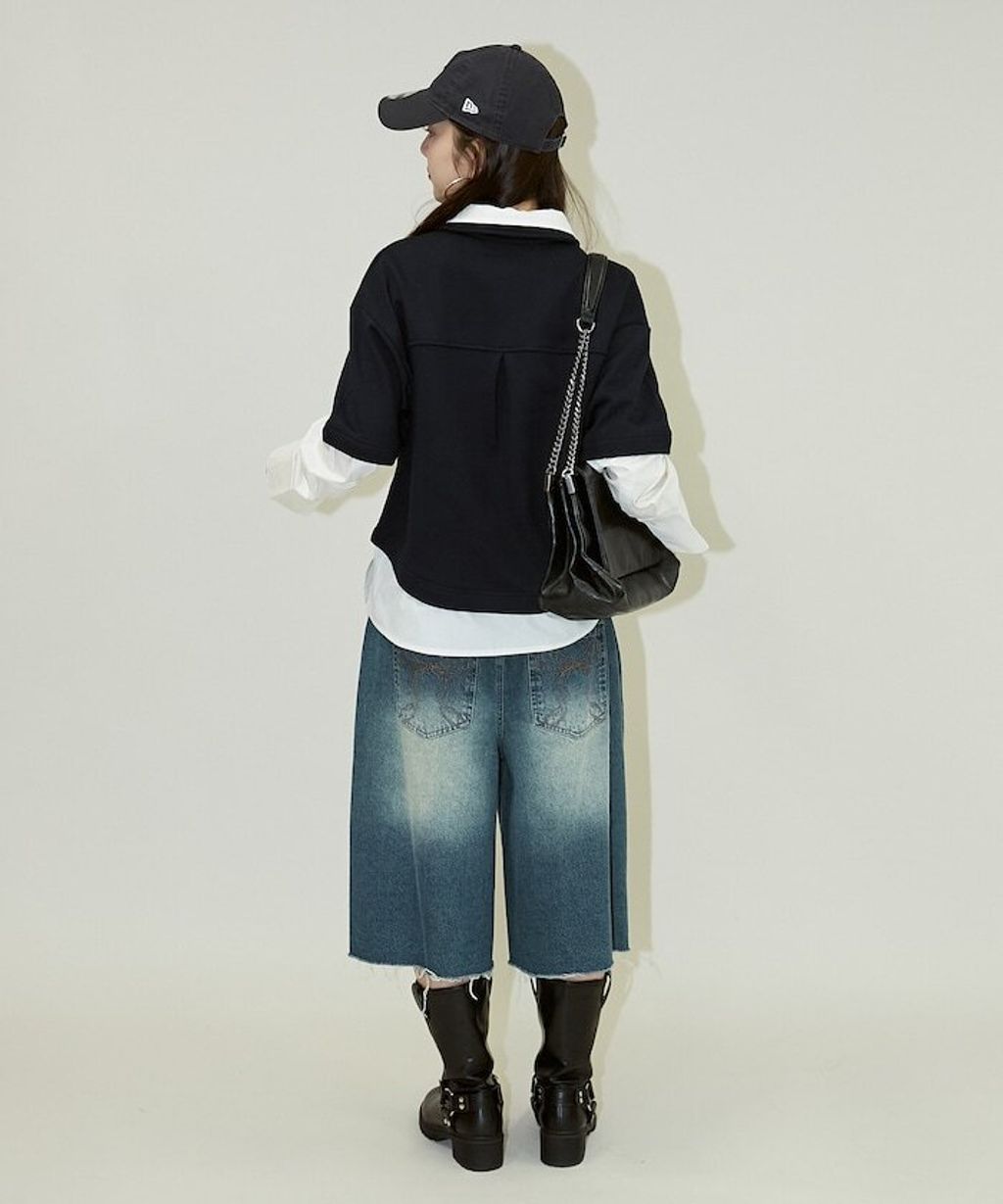 FREAKS STORE 假兩件寬鬆版型襯衫領POLO衫_31