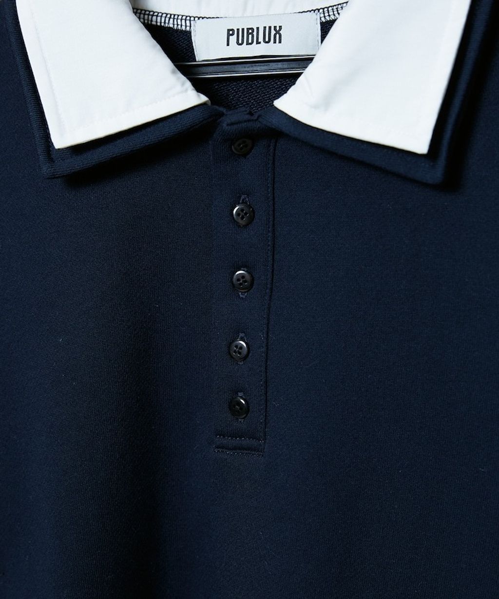 FREAKS STORE 假兩件寬鬆版型襯衫領POLO衫_33