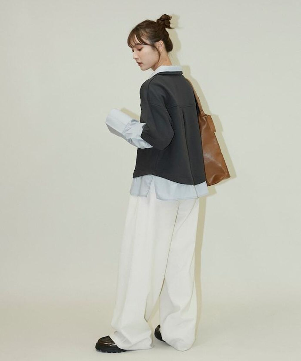 FREAKS STORE 假兩件寬鬆版型襯衫領POLO衫_19