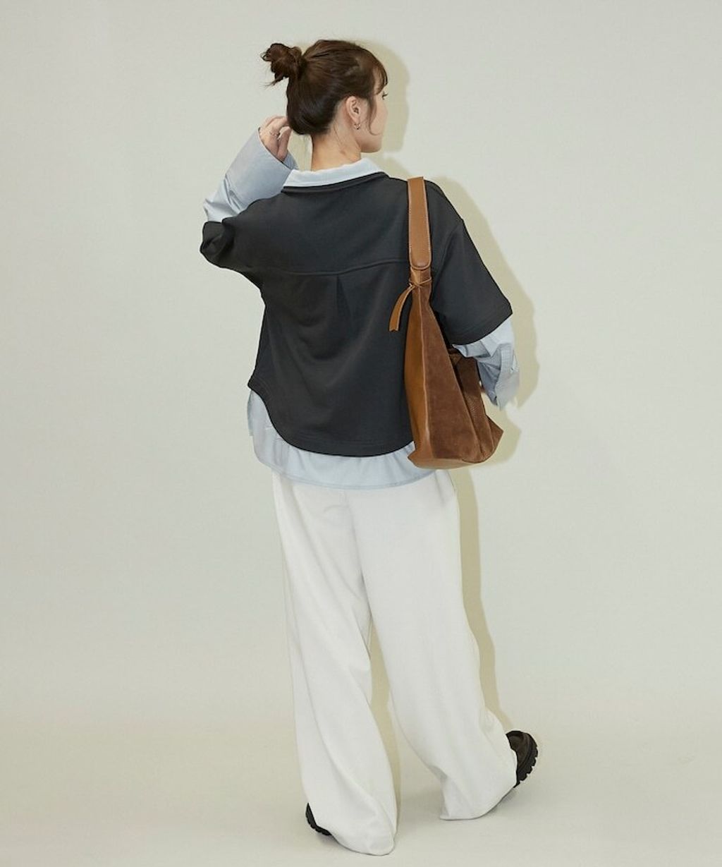 FREAKS STORE 假兩件寬鬆版型襯衫領POLO衫_20