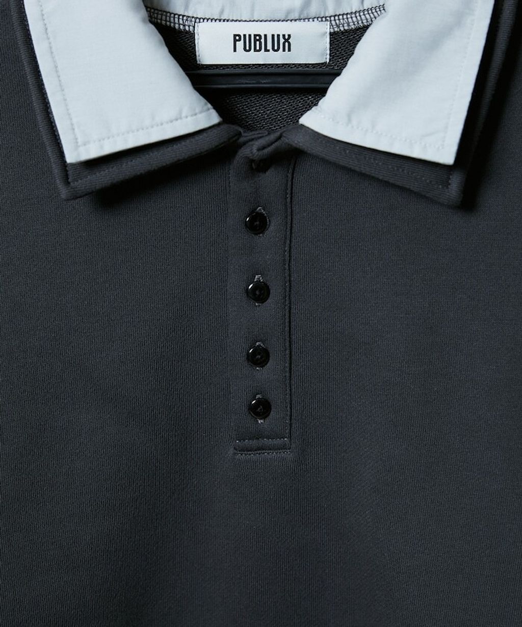 FREAKS STORE 假兩件寬鬆版型襯衫領POLO衫_23