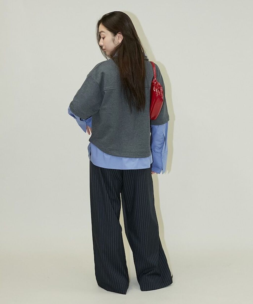 FREAKS STORE 假兩件寬鬆版型襯衫領POLO衫_12