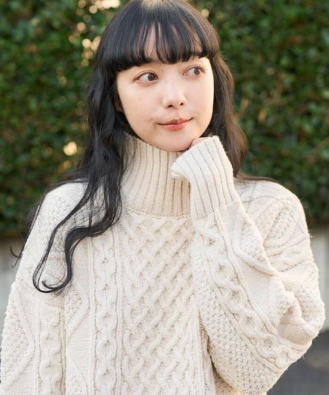 FREAKS STORE 立體混色麻花編織高領毛衣_1