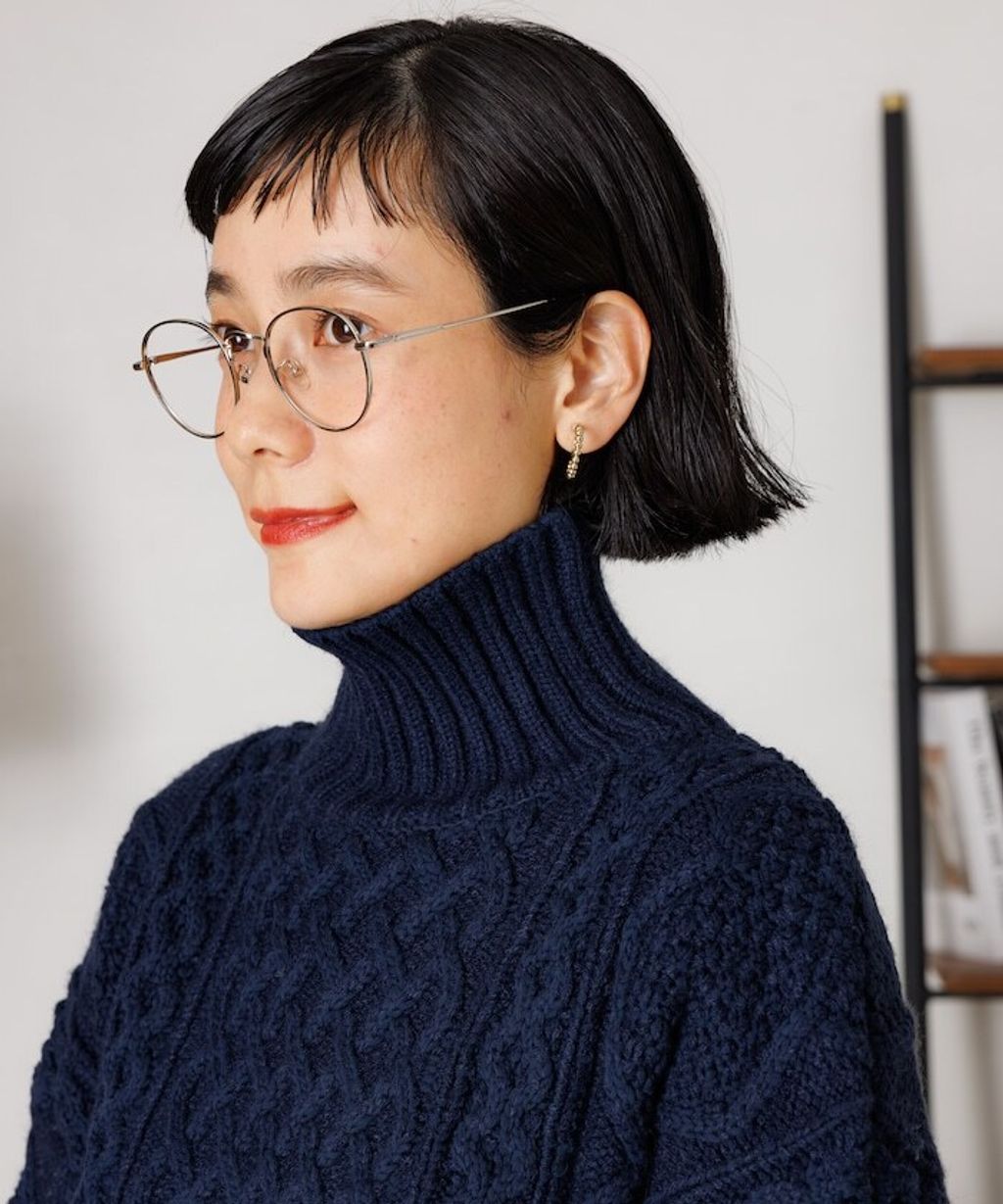 FREAKS STORE 立體混色麻花編織高領毛衣_50