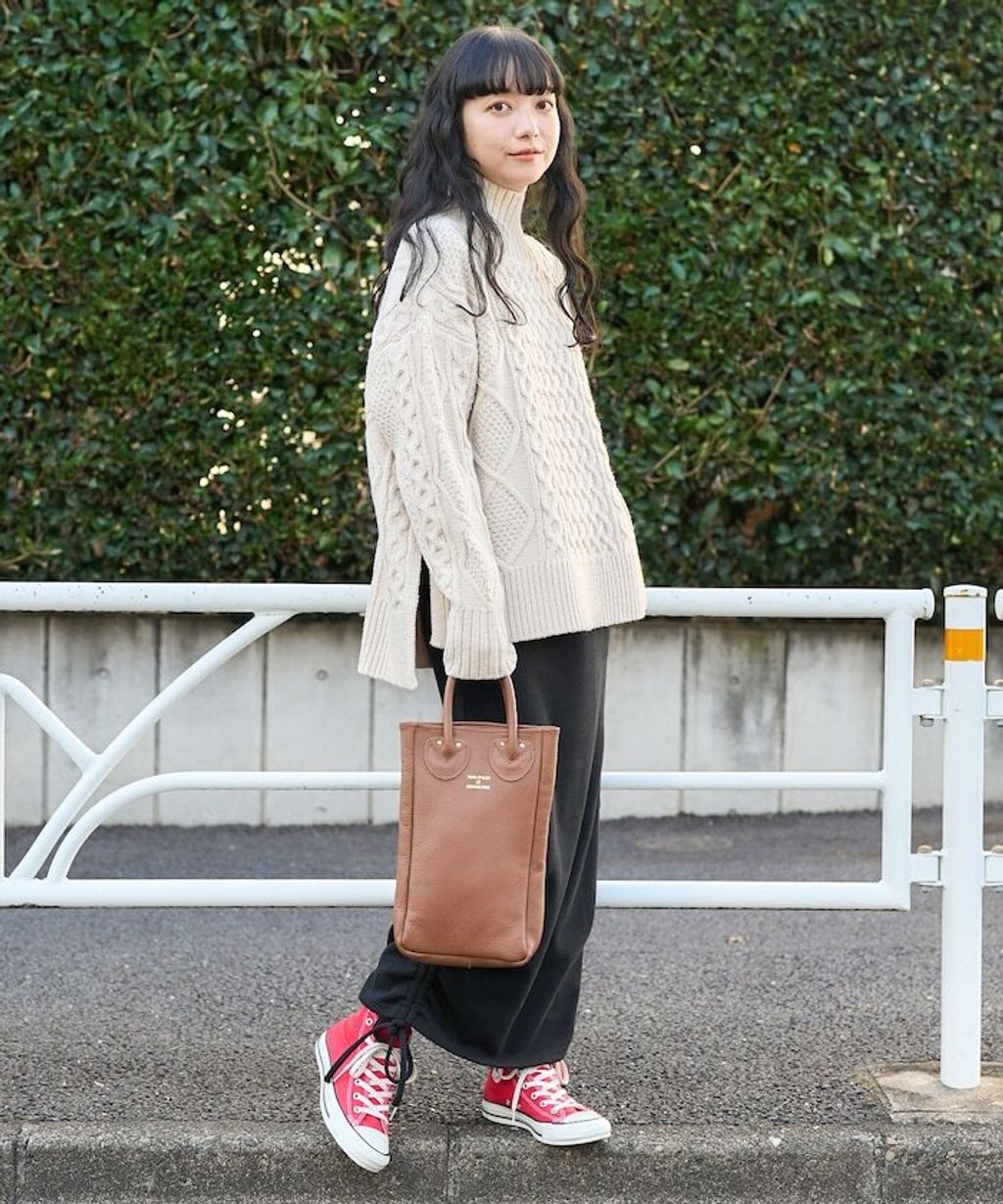 FREAKS STORE 立體混色麻花編織高領毛衣_40