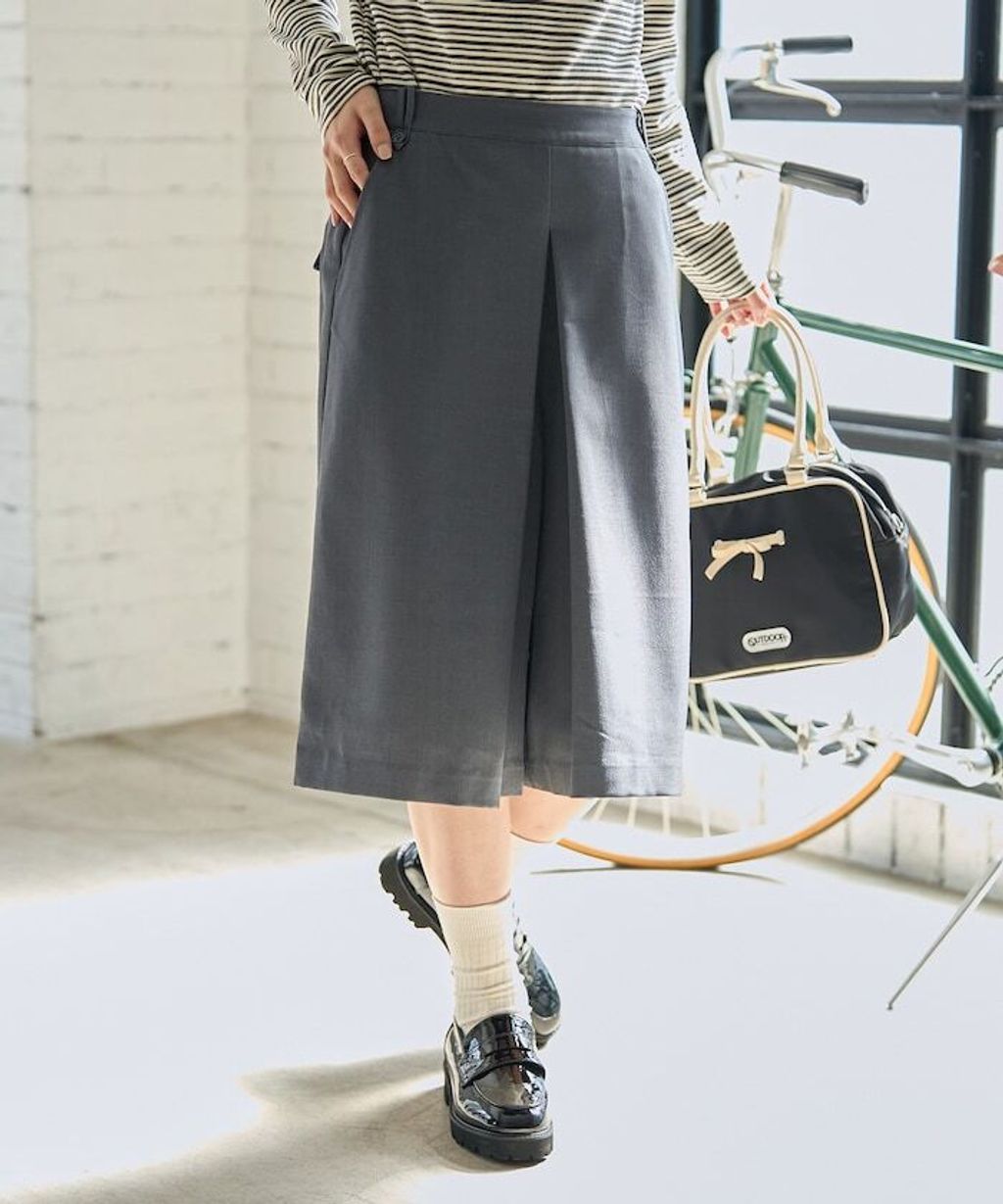 FREAKS STORE 羊毛質感溫暖寬版裙褲_1