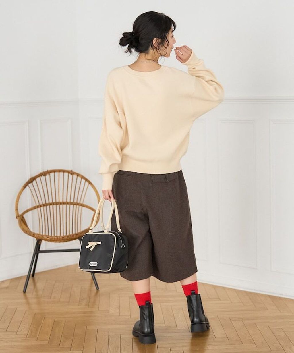 FREAKS STORE 羊毛質感溫暖寬版裙褲_7