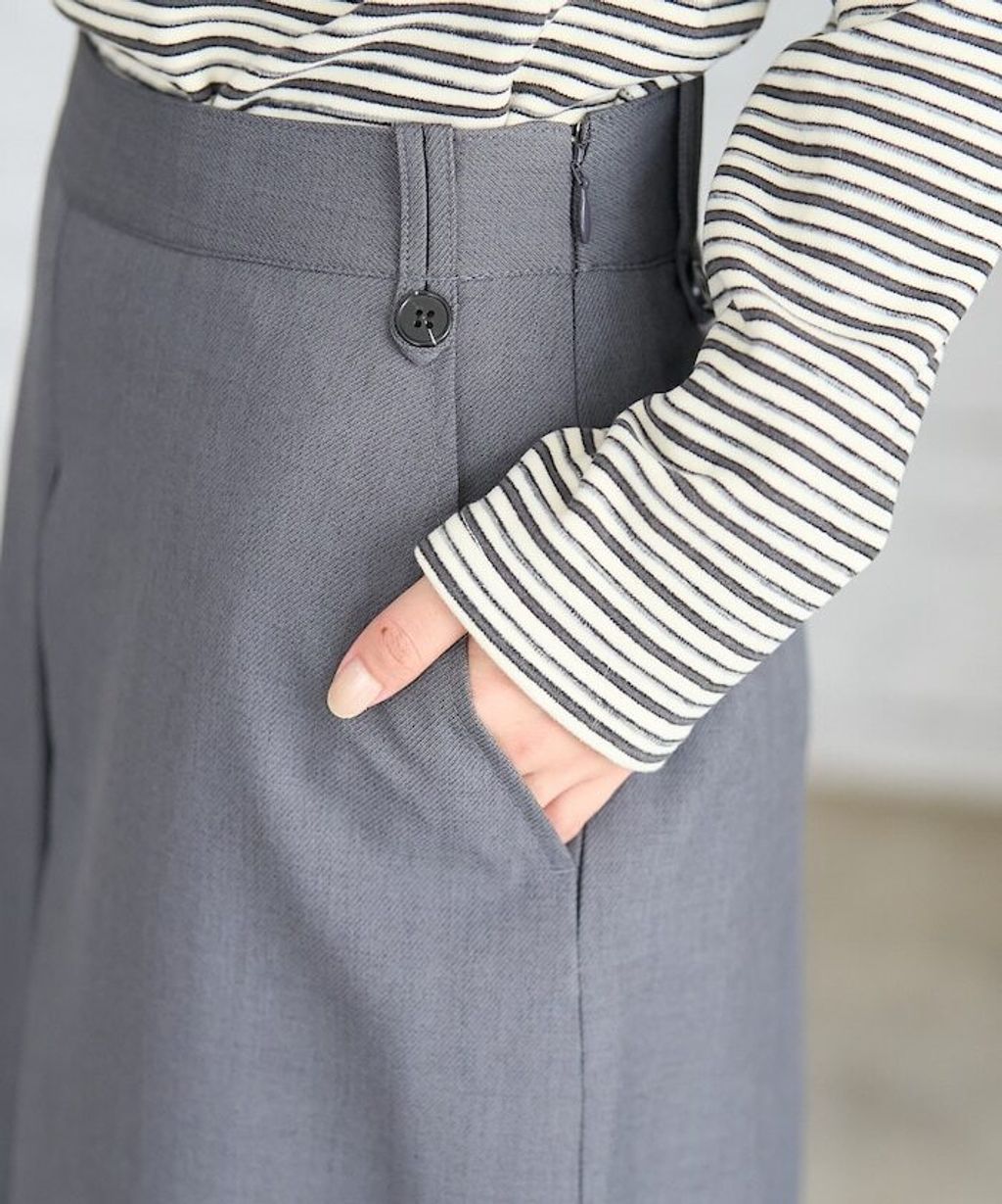 FREAKS STORE 羊毛質感溫暖寬版裙褲_24