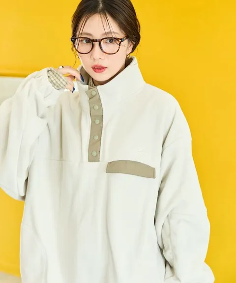 FREAKS STORE x KELTY 下擺防風抽繩寬鬆版型半開襟排扣上衣_1