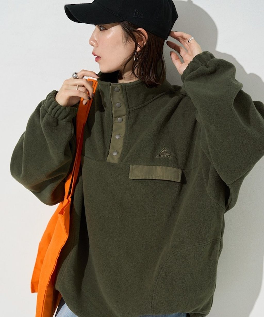 FREAKS STORE x KELTY 下擺防風抽繩寬鬆版型半開襟排扣上衣_6
