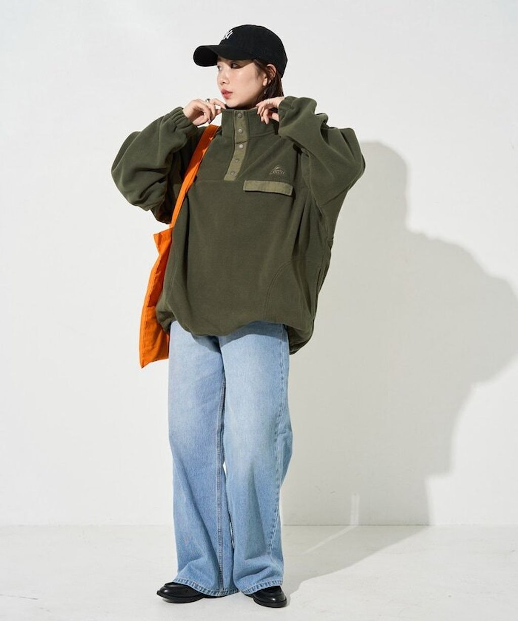 FREAKS STORE x KELTY 下擺防風抽繩寬鬆版型半開襟排扣上衣_8