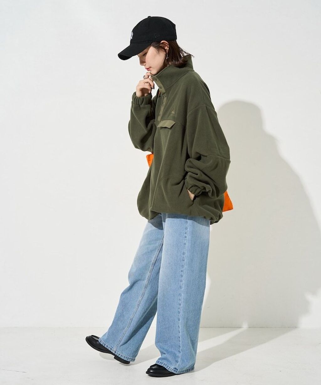 FREAKS STORE x KELTY 下擺防風抽繩寬鬆版型半開襟排扣上衣_9