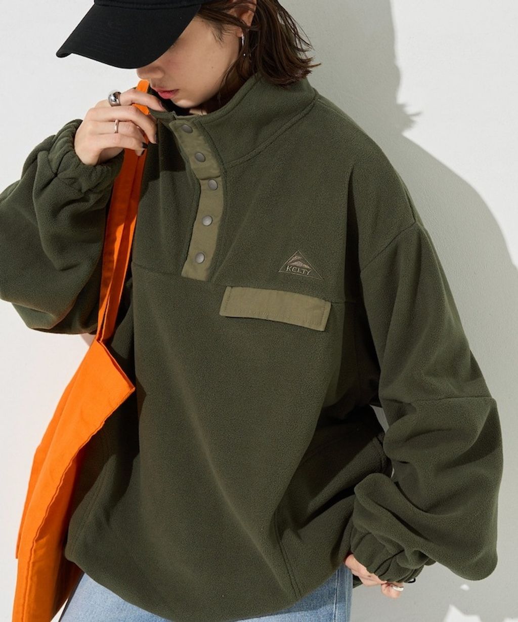 FREAKS STORE x KELTY 下擺防風抽繩寬鬆版型半開襟排扣上衣_4