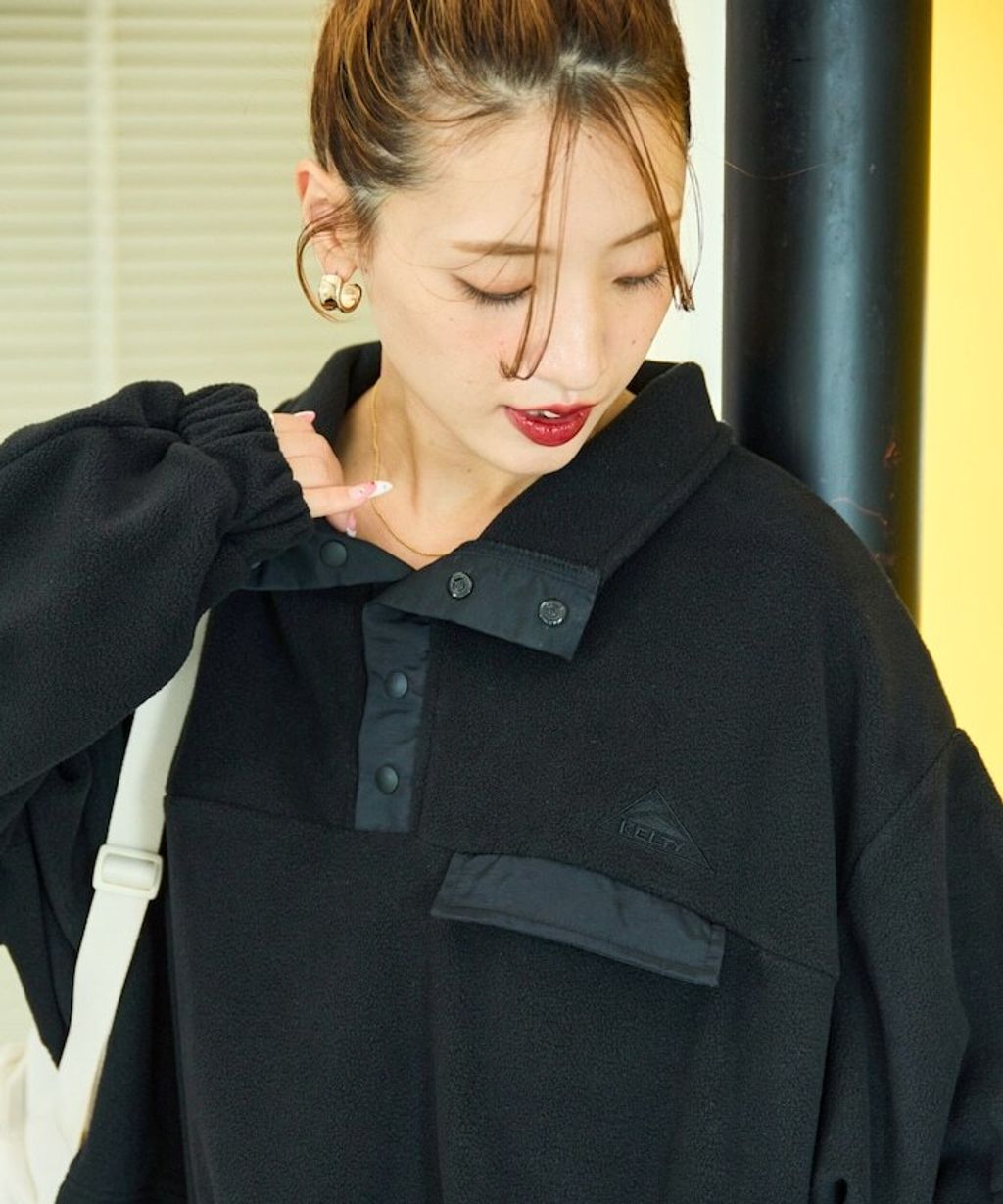 FREAKS STORE x KELTY 下擺防風抽繩寬鬆版型半開襟排扣上衣_40