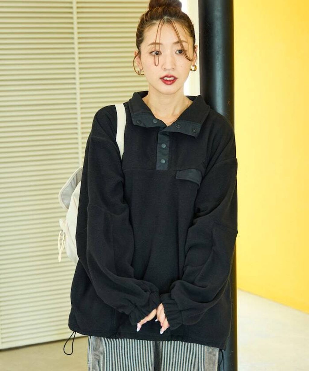 FREAKS STORE x KELTY 下擺防風抽繩寬鬆版型半開襟排扣上衣_38