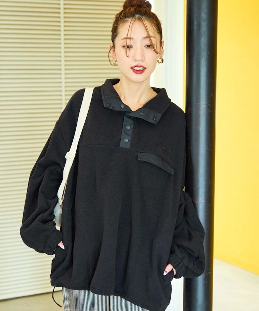 FREAKS STORE x KELTY 下擺防風抽繩寬鬆版型半開襟排扣上衣_36