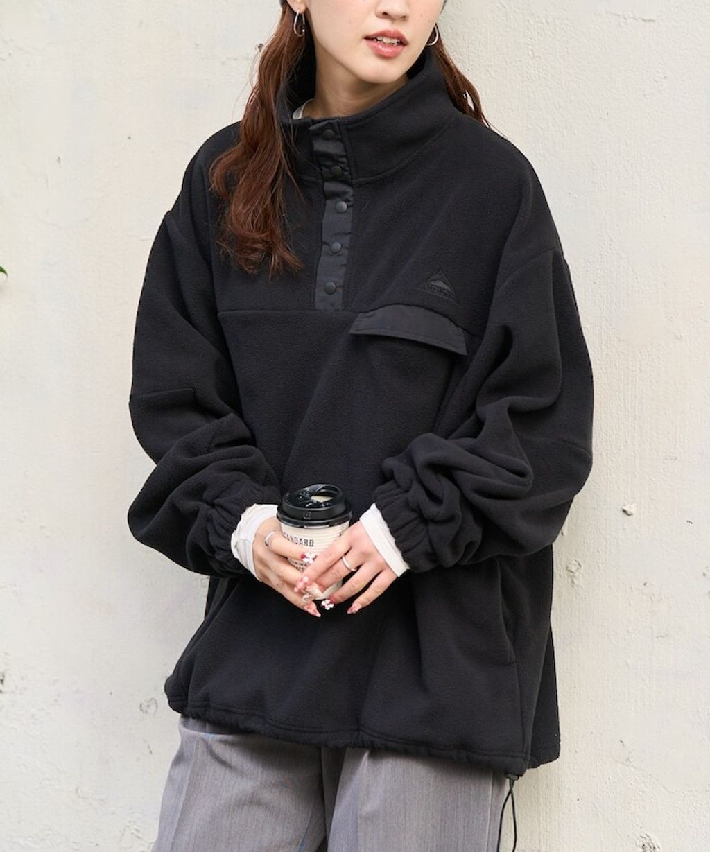 FREAKS STORE x KELTY 下擺防風抽繩寬鬆版型半開襟排扣上衣_34