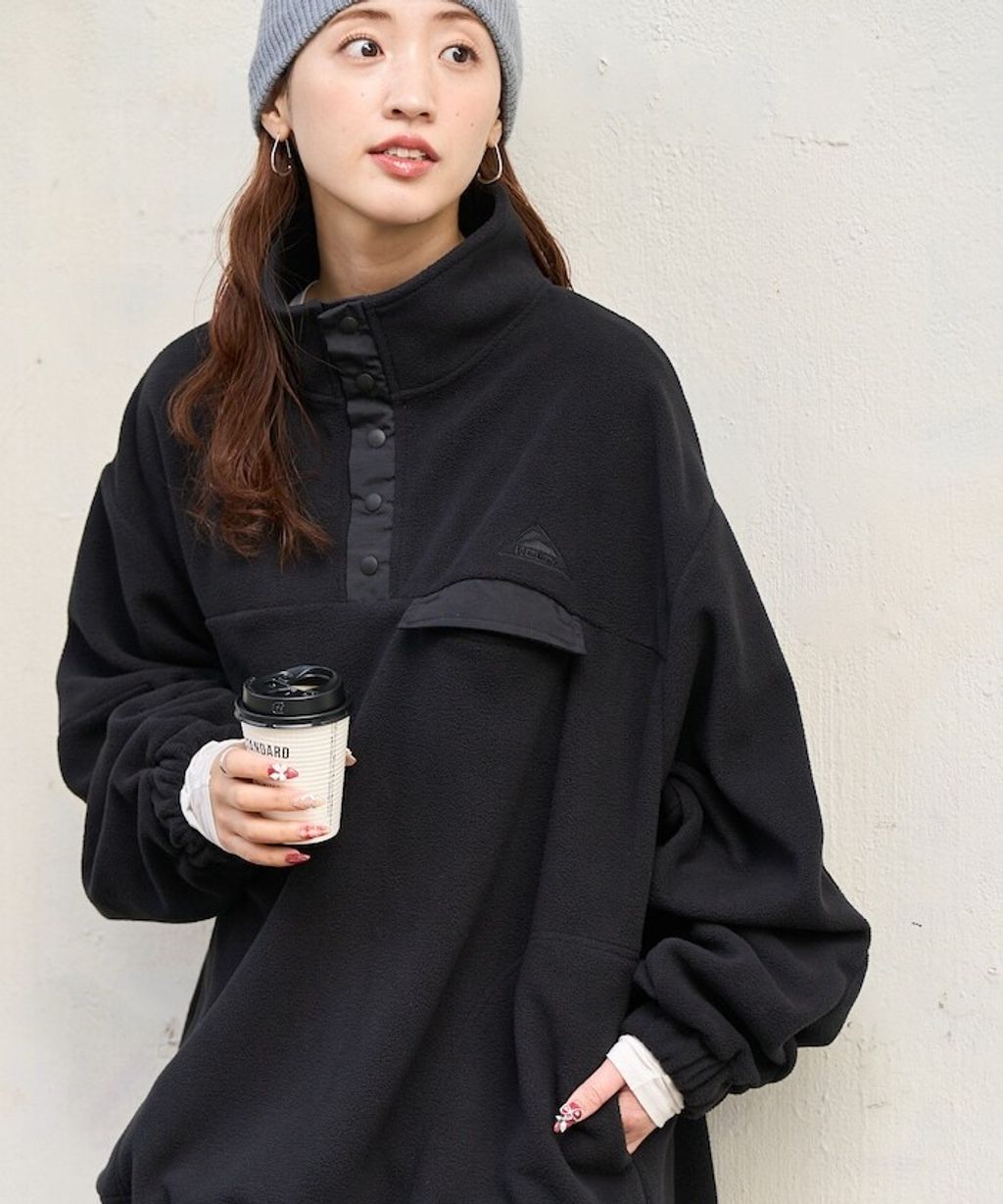 FREAKS STORE x KELTY 下擺防風抽繩寬鬆版型半開襟排扣上衣_33